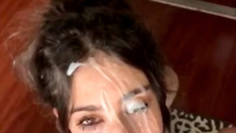 French teen gets a huge facial