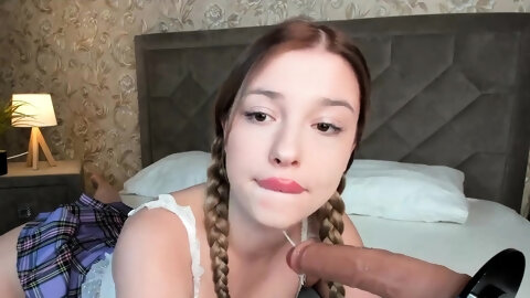 Amateur blowjob close up