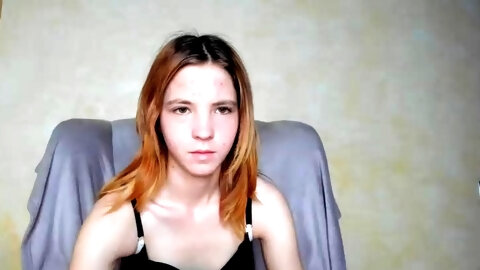 Petite amateur redheaded teen pisses and sucks cock